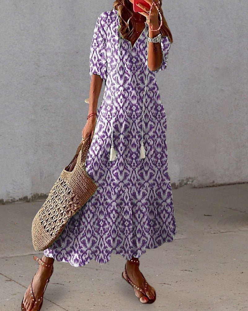 Luna | Abito Boho Comodo dalla Vestibilità Impeccabile