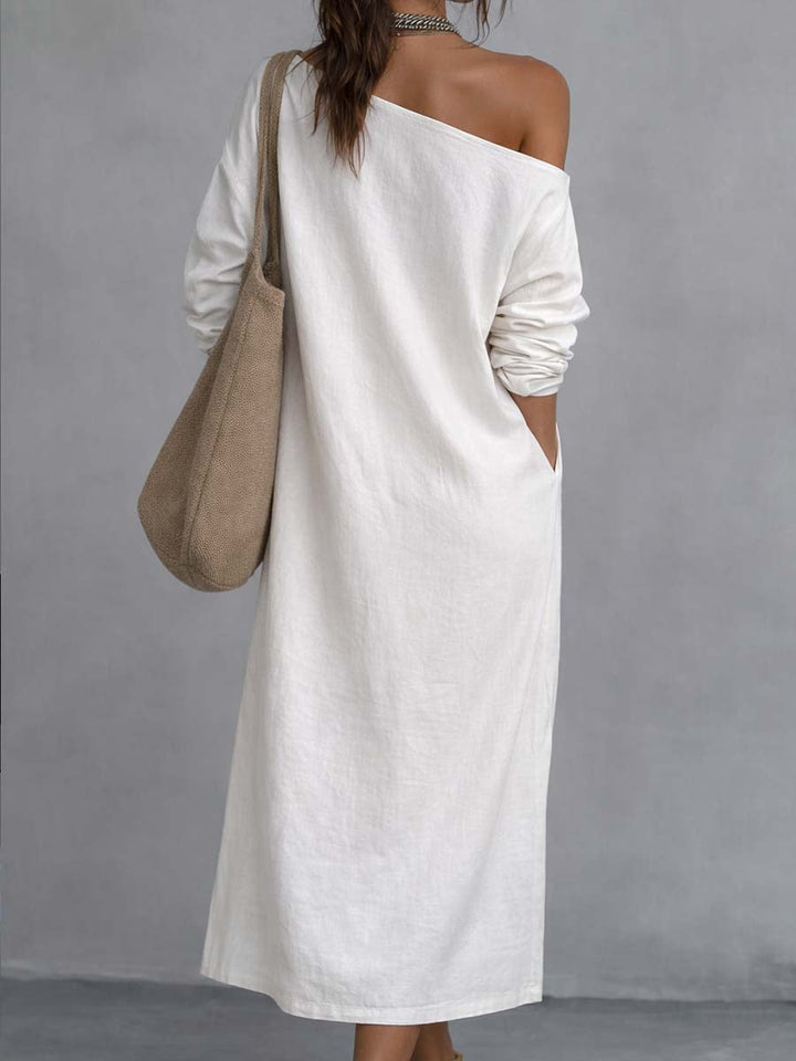 Kit | Monospalla Lino Midi Abito