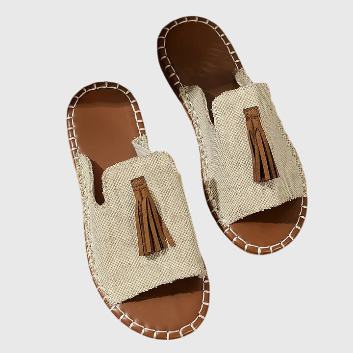 Nathalie | Boho Pompon Sandali