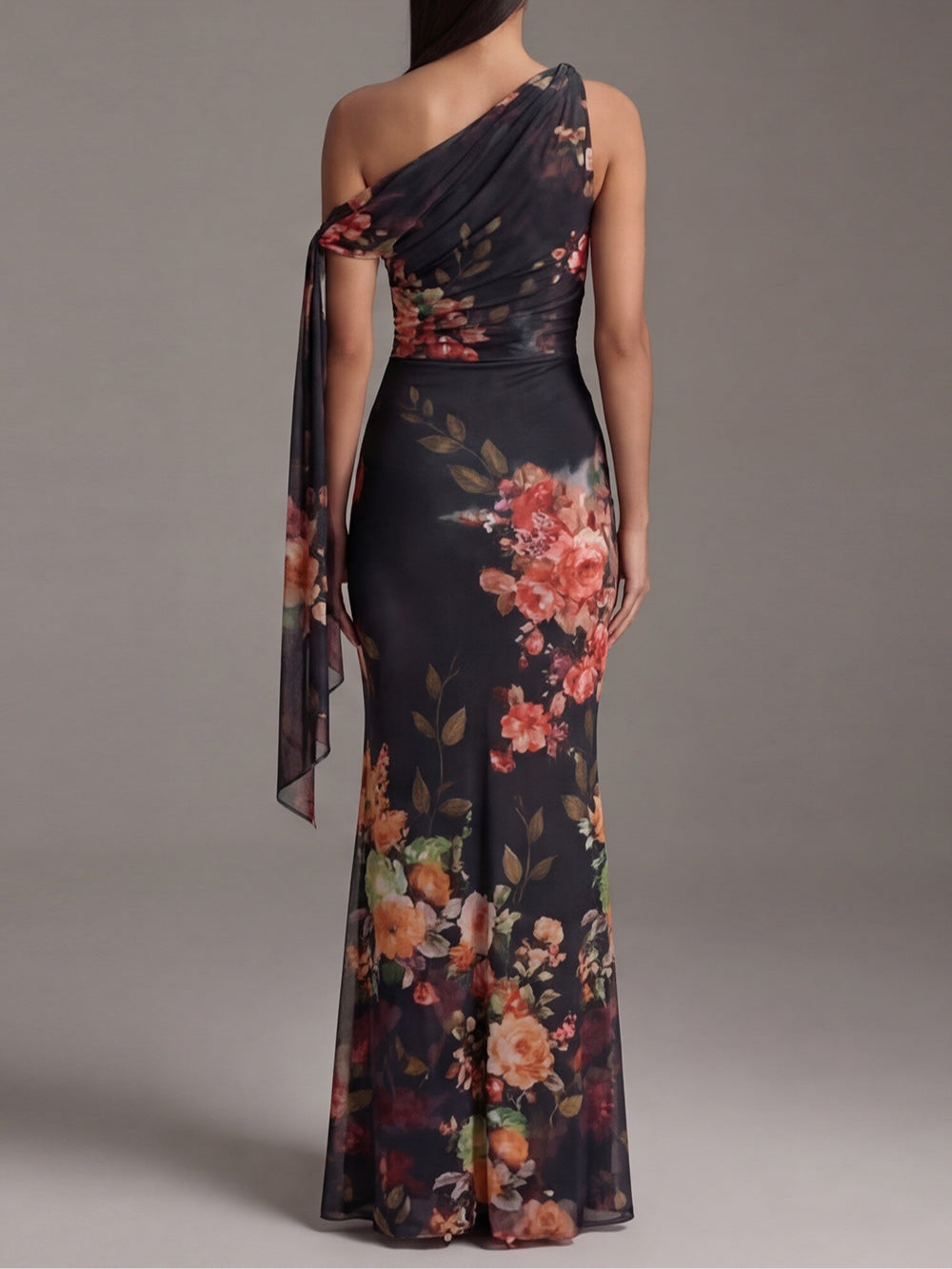 Shouldene | Nero Monospalla Maxi Abito