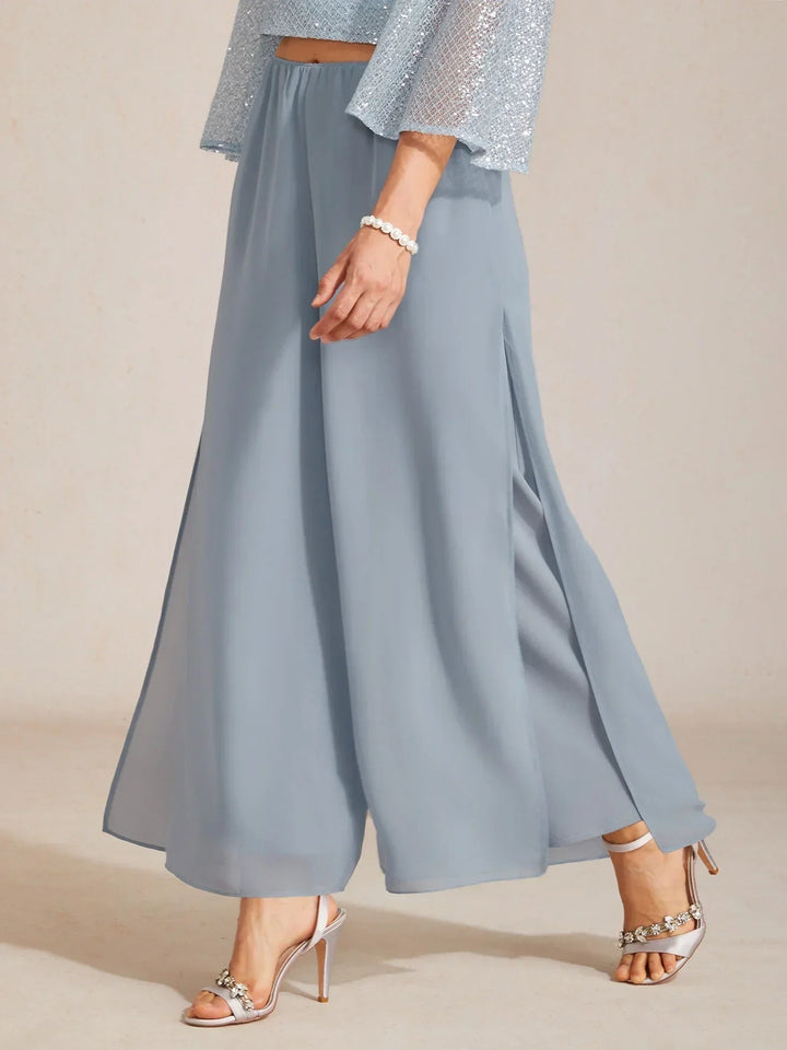 Olivenna | Chiffon Split Leg Pantaloni