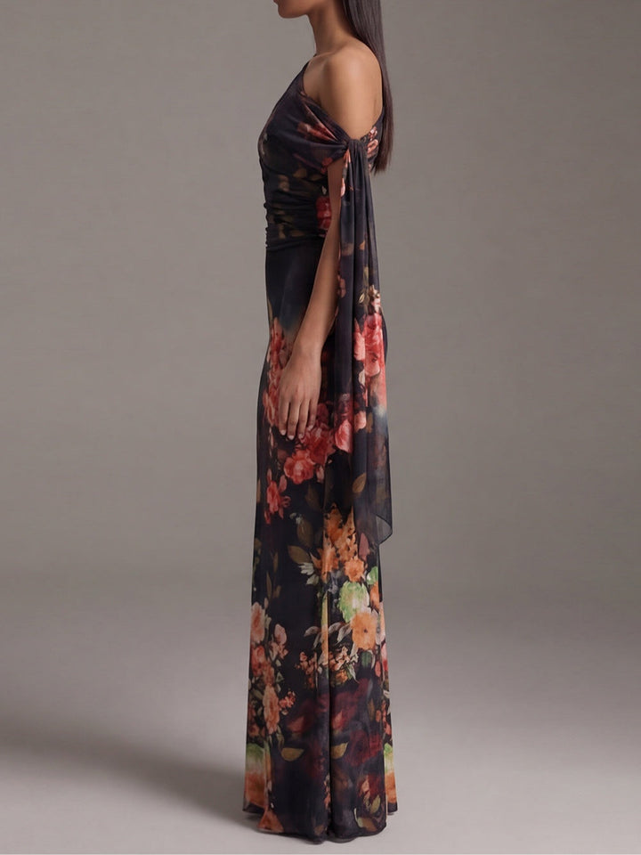 Shouldene | Nero Monospalla Maxi Abito