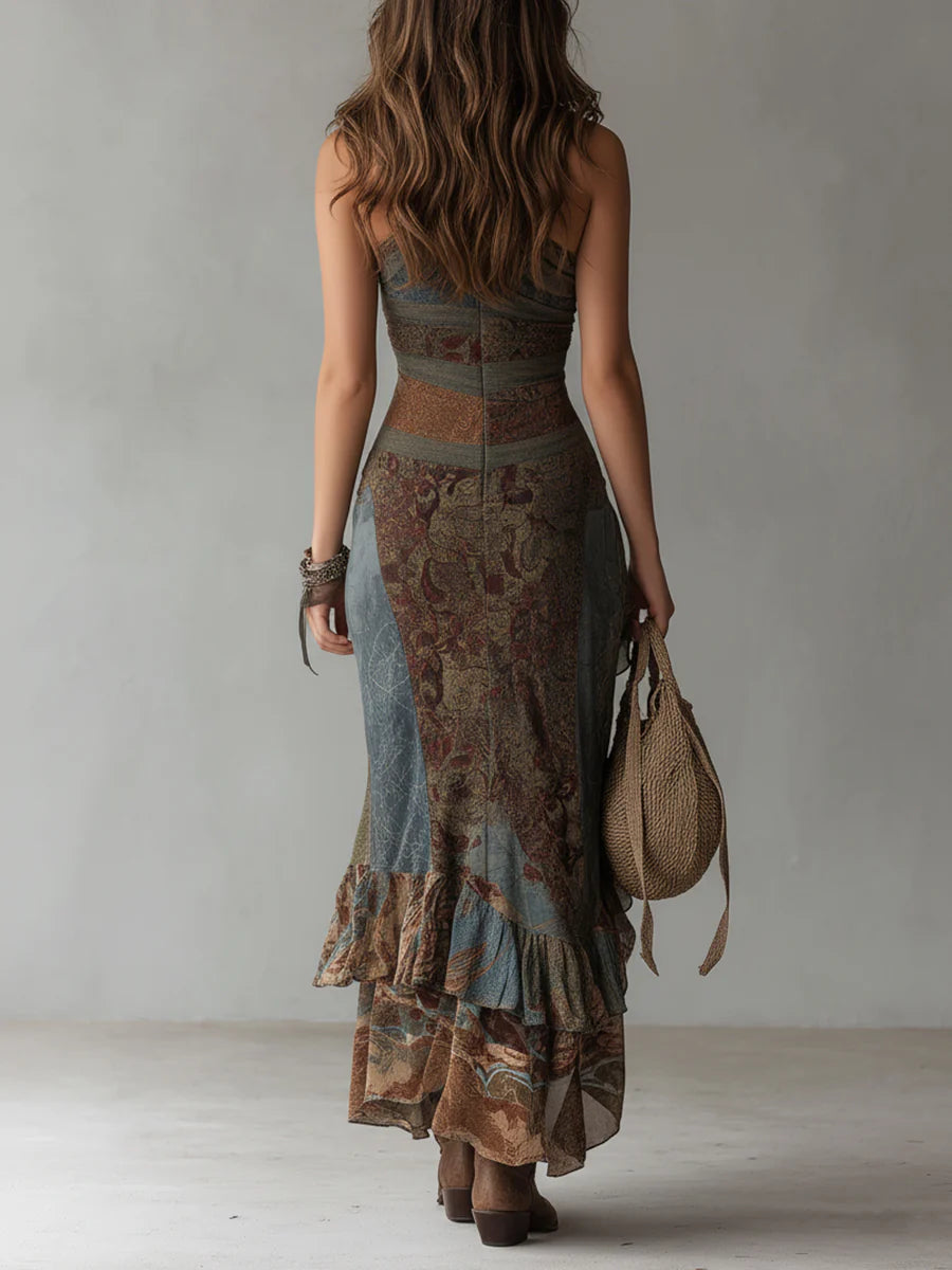 Fernalee | Ethnic Stampa Maxi Abito
