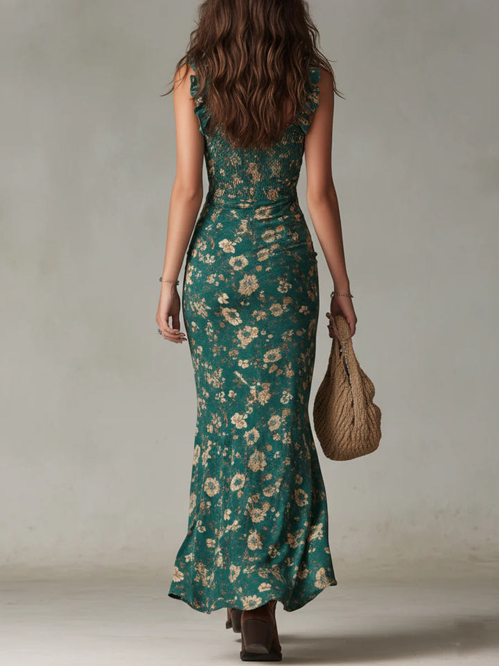 Verdessa | Verde Boho Maxi Abito
