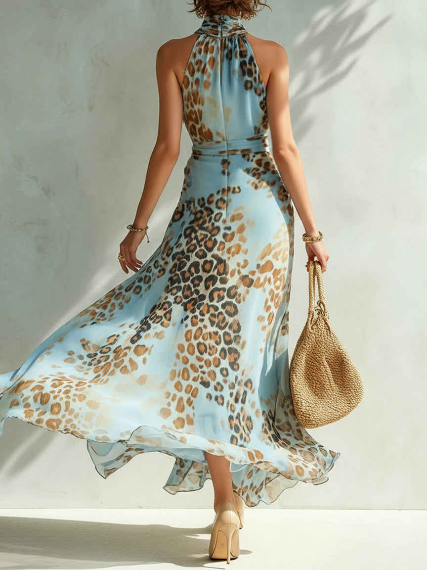 Rosalba | Maxi Abito Stampa Leopardata