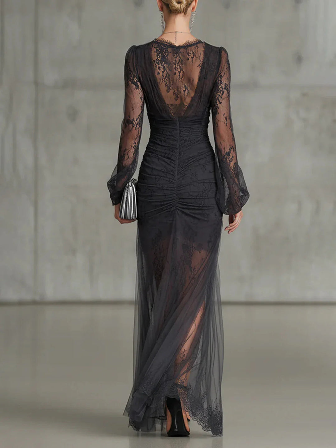 Greycienne | Grigio Scuro Pizzo Maxi