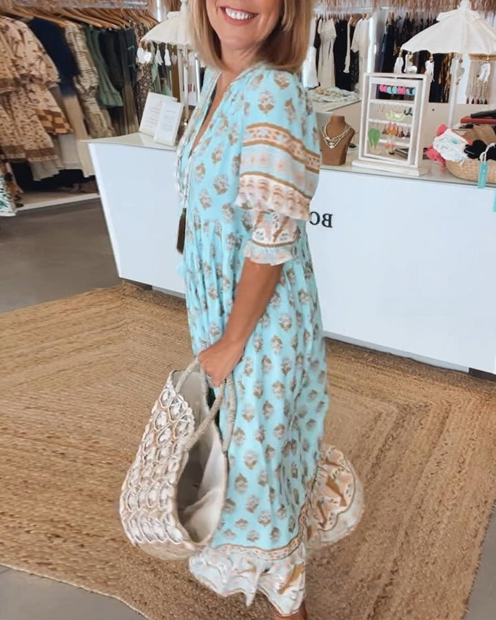 Mana | Abito Floreale Chic Scollo a V