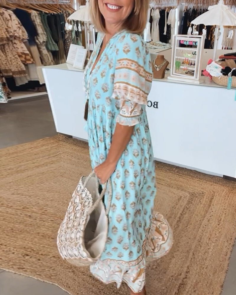Mana | Abito Floreale Chic Scollo a V