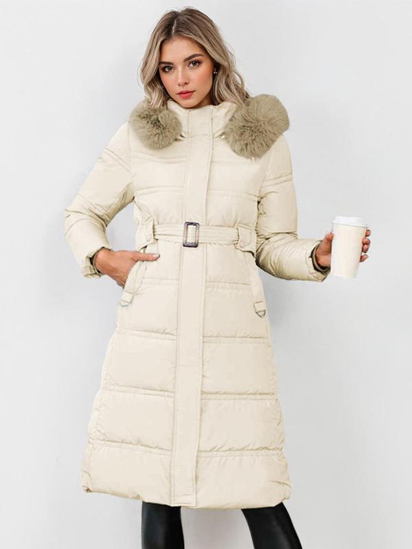 Leyla | Stylish Plush Cappotto with Waist Tie