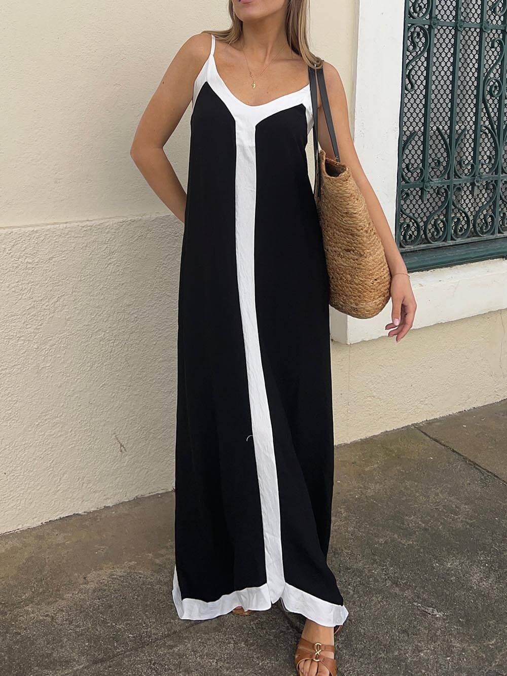 Silvana | Colour Block Midi Abito