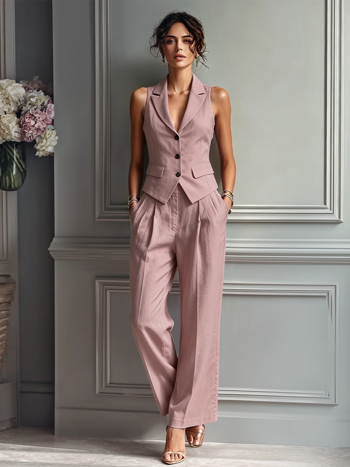 Zara | Rosa Lino Vest Completo