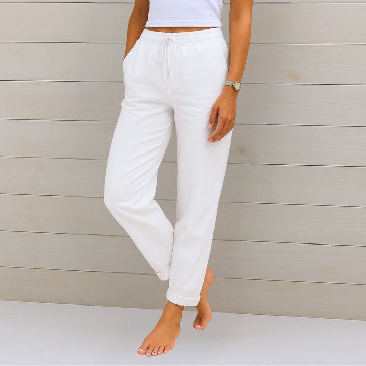 Annie | Featherlight Breathable Pantaloni with Elastic Waist