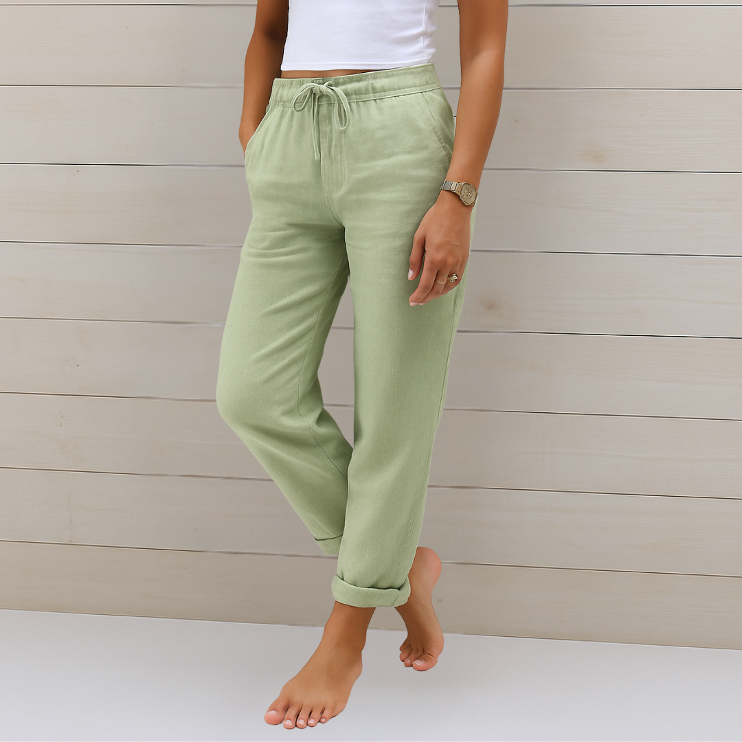 Annie | Featherlight Breathable Pantaloni with Elastic Waist