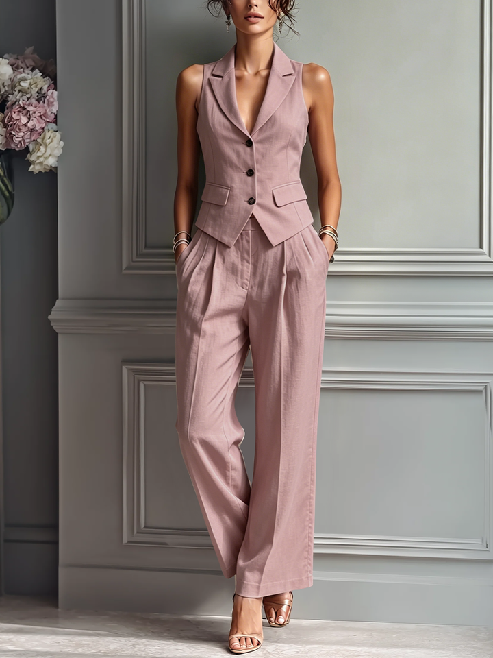 Zara | Rosa Lino Vest Completo
