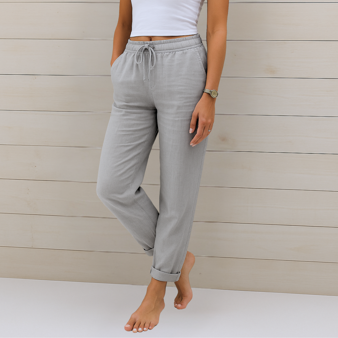 Annie | Featherlight Breathable Pantaloni with Elastic Waist