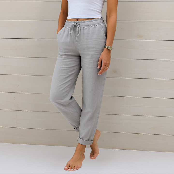 Annie | Featherlight Breathable Pantaloni with Elastic Waist