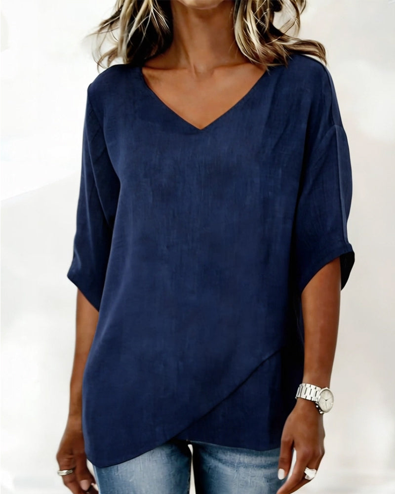 Donna | Irregular Scollo a V Top
