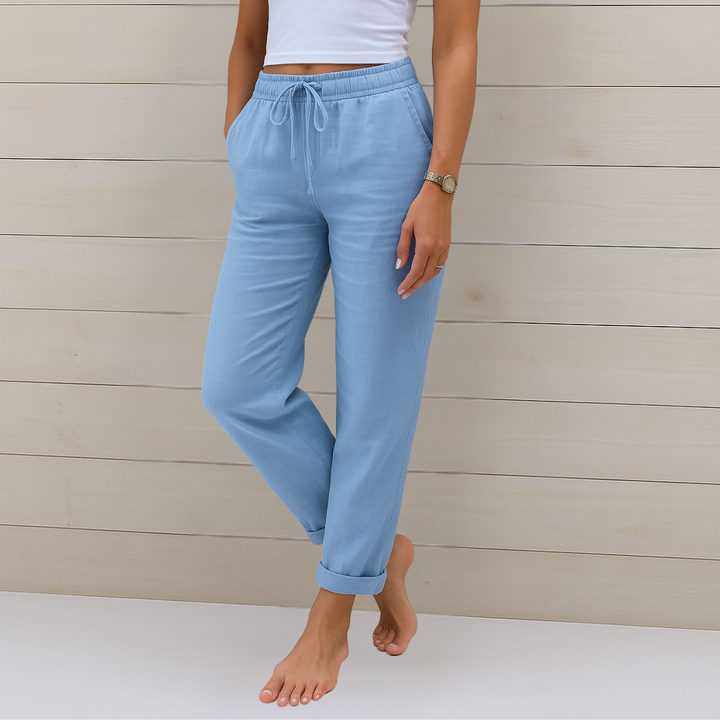 Annie | Featherlight Breathable Pantaloni with Elastic Waist