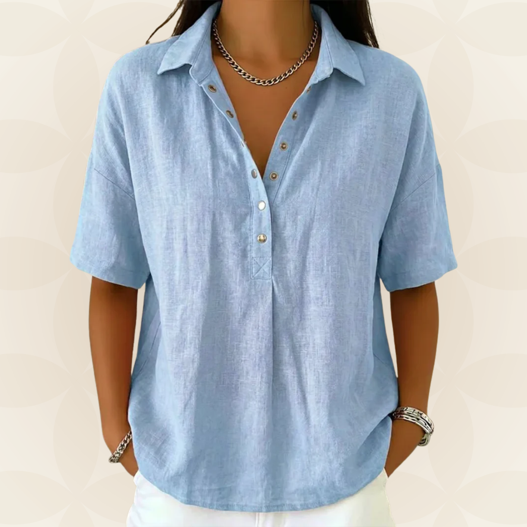 Calantha | The Collared Button Camicetta