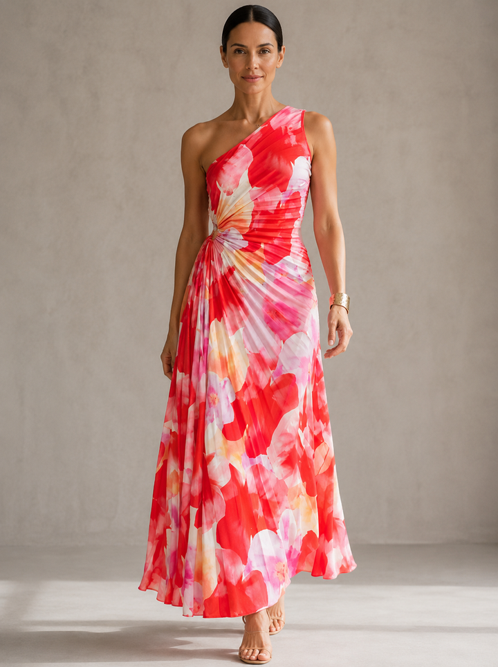 Bonnie | Pleated Monospalla Abito