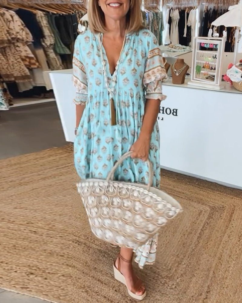 Mana | Abito Floreale Chic Scollo a V