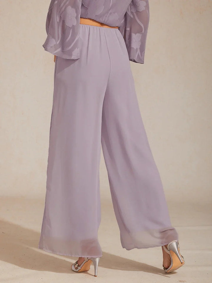 Olivenna | Chiffon Split Leg Pantaloni