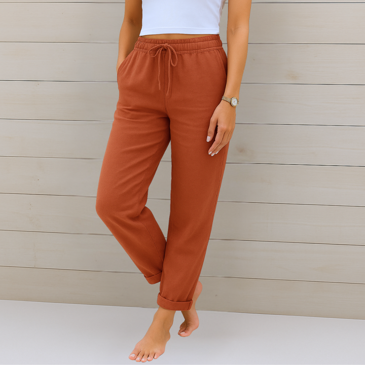 Annie | Featherlight Breathable Pantaloni with Elastic Waist