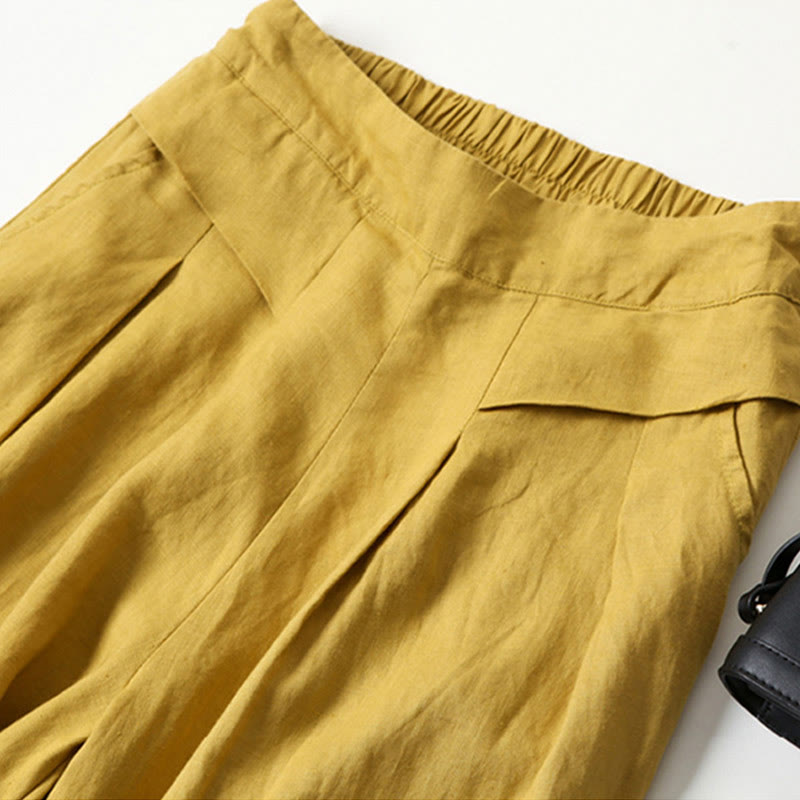 Honor | Fluid Gamba Larga Lino Culottes
