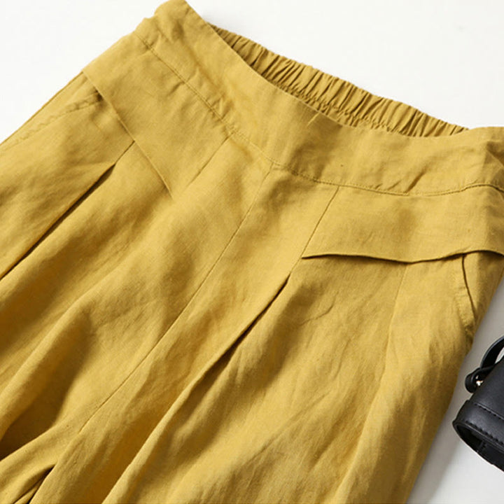 Honor | Fluid Gamba Larga Lino Culottes