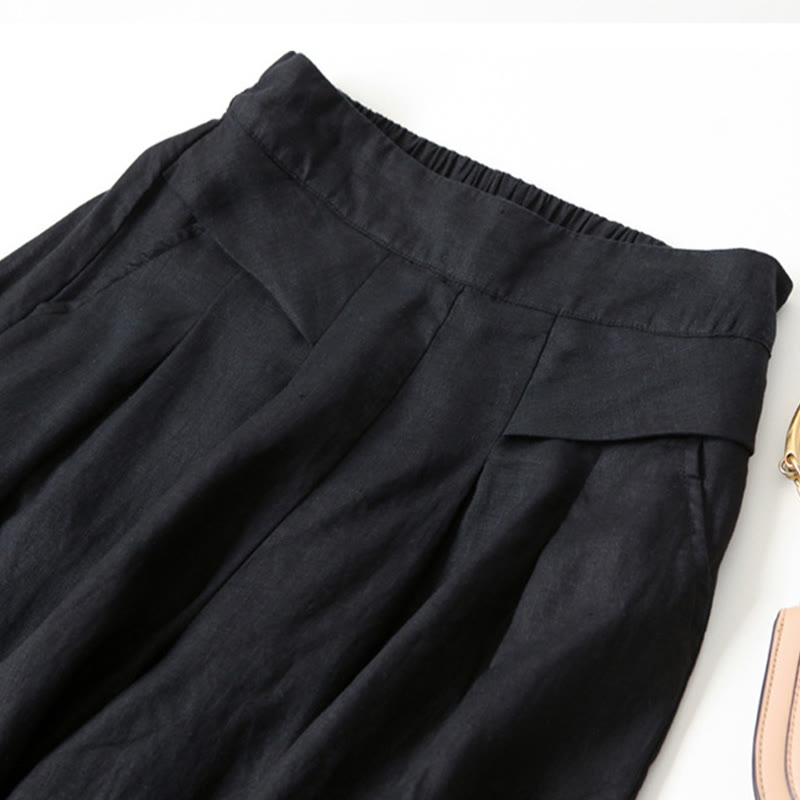 Honor | Fluid Gamba Larga Lino Culottes
