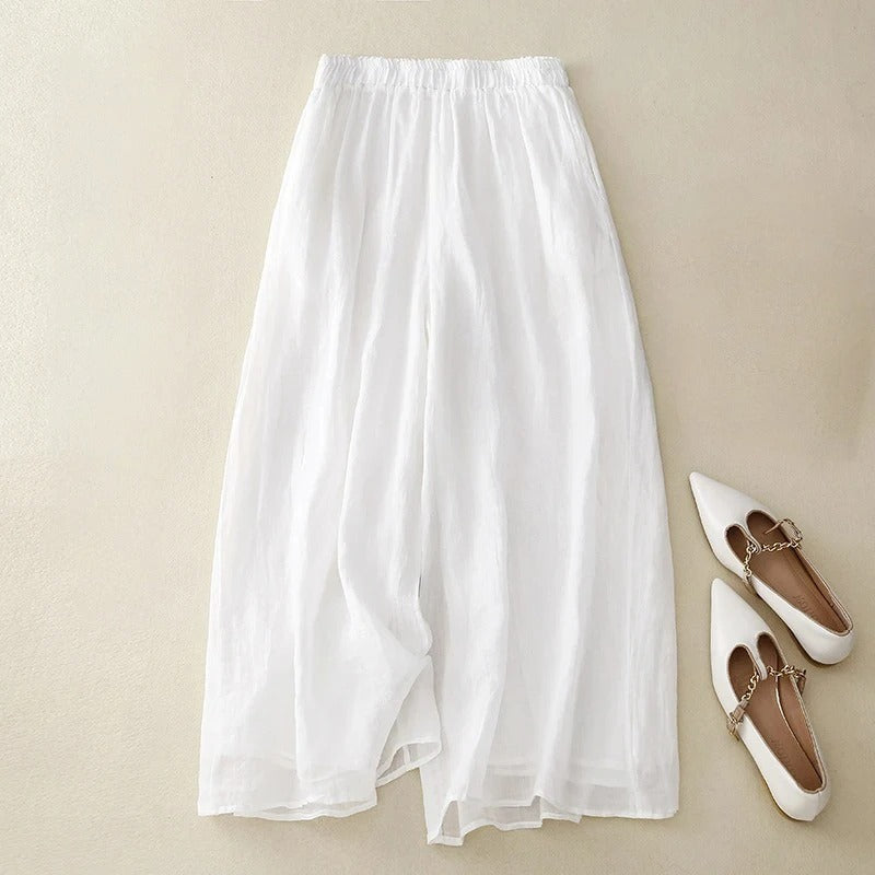 Oona | Rilassato Gamba Larga Culottes with Waistband