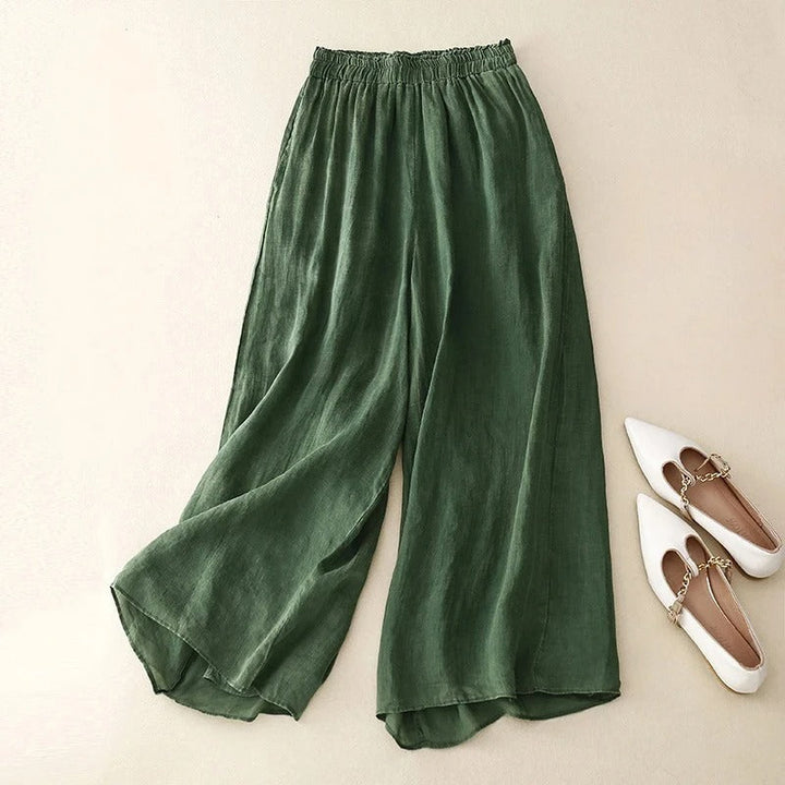 Oona | Rilassato Gamba Larga Culottes with Waistband