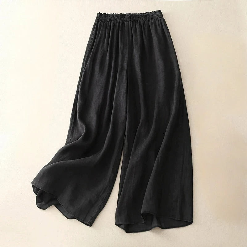 Oona | Rilassato Gamba Larga Culottes with Waistband