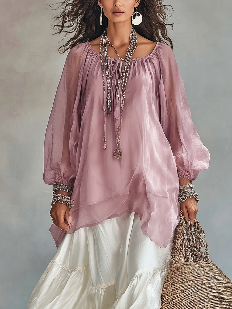 Zoe | Chiffon Top And Raso Gonna