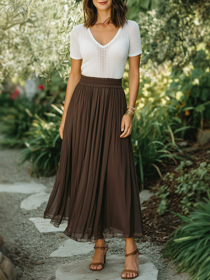 Blythe | Marrone & Avorio Maglia Top