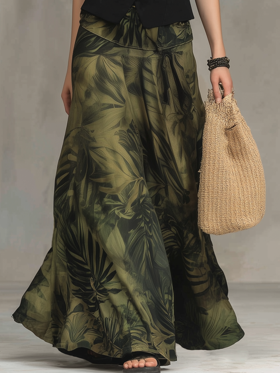 Gwen | Chic Nero Tailored Vest & Stampato