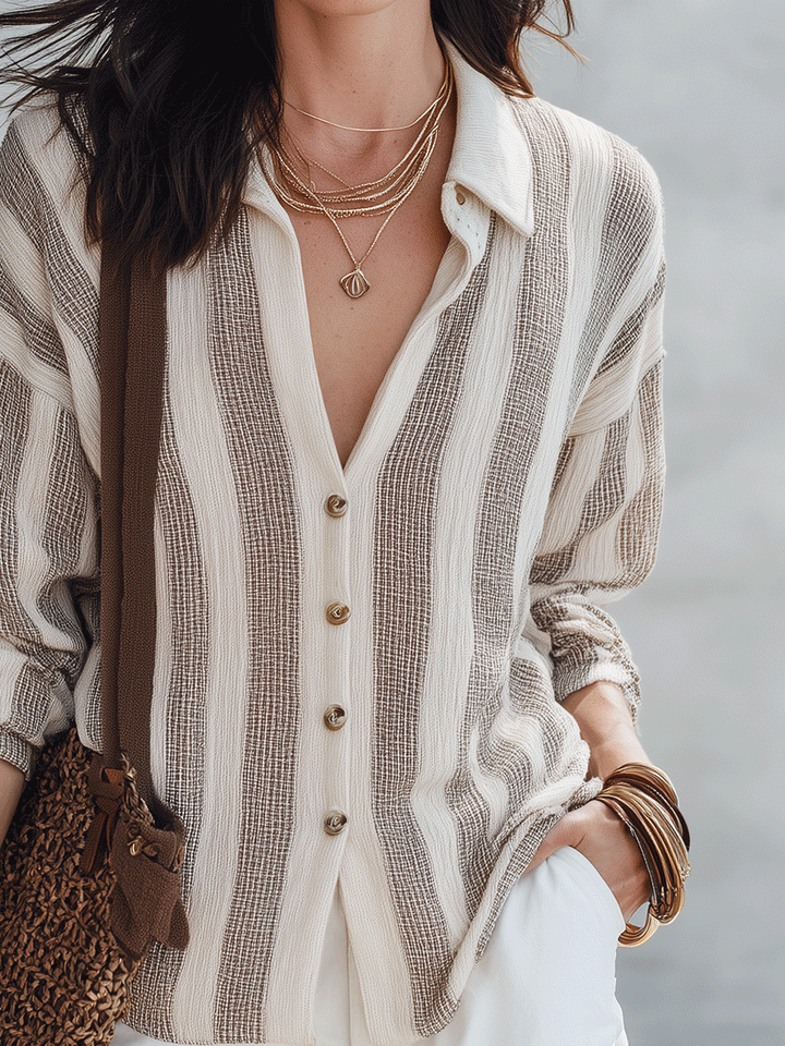 Lucy | Waffle-Maglia Boho Corto Completo