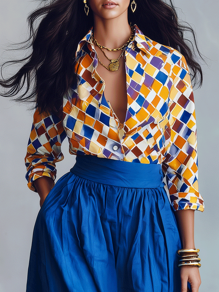 Dahlia | Vacation Mediterranean Blu Due Pezzi Boho Completo