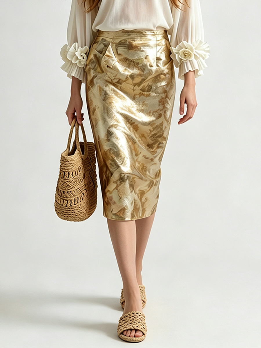Rosalind | Resort Luxe Floreale Appliqué Camicetta With