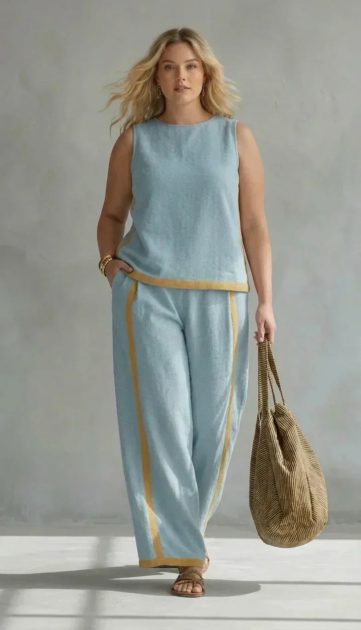Ursula | Vest and Pantaloni Completo with Bicolour Finish