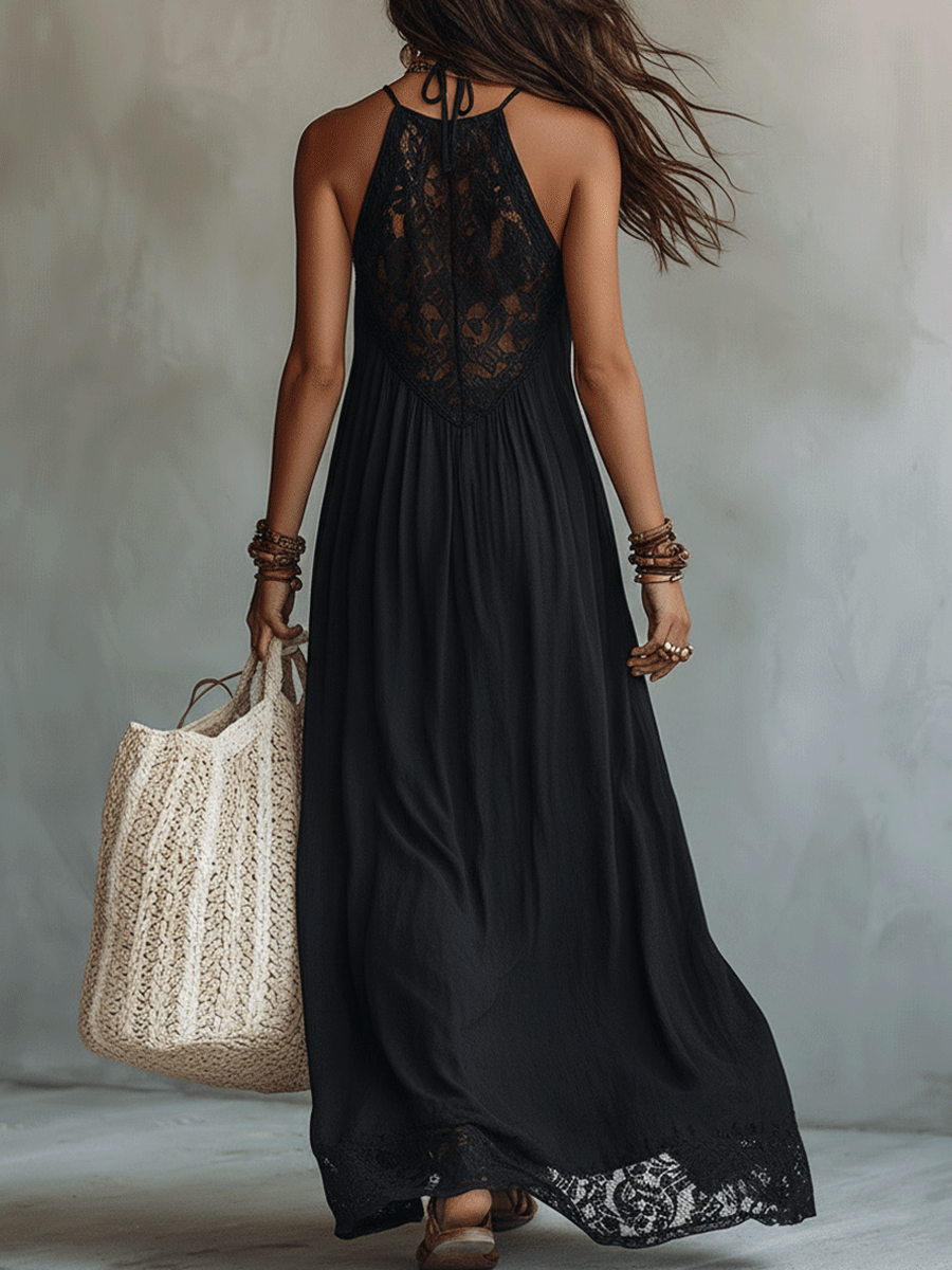 Esme | Maxi Abito Drappeggiato Senza Maniche