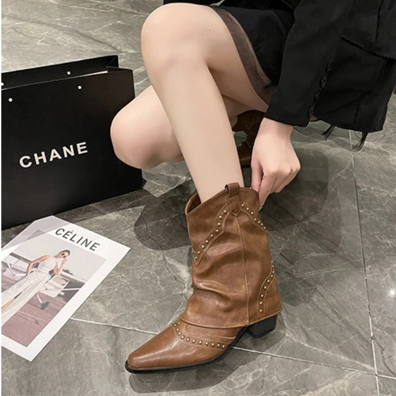 Sierra | Studded Western Stivali