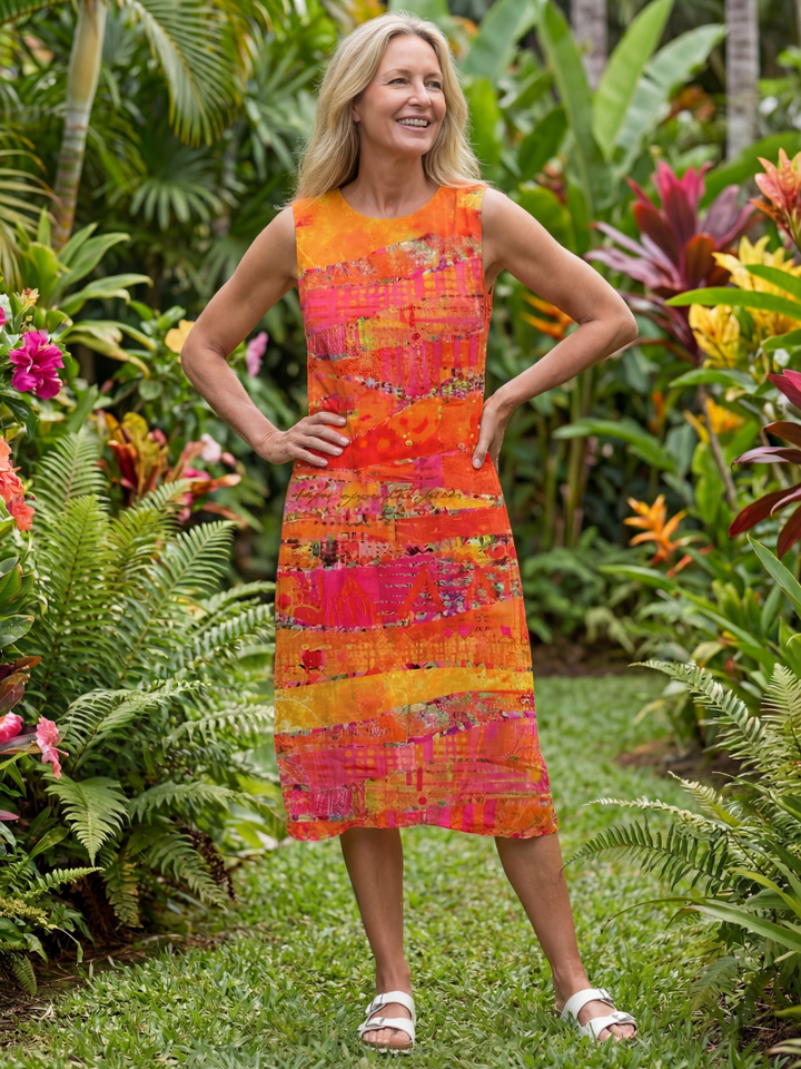 Leilani | Painted Path Midi Abito