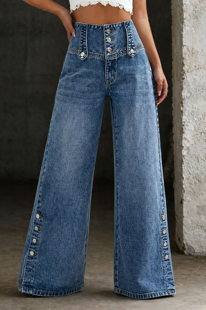 Mia | Jeans Vita Alta con Spacco