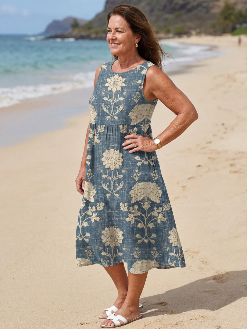 Kailo | Shoreline Floreale Midi Abito