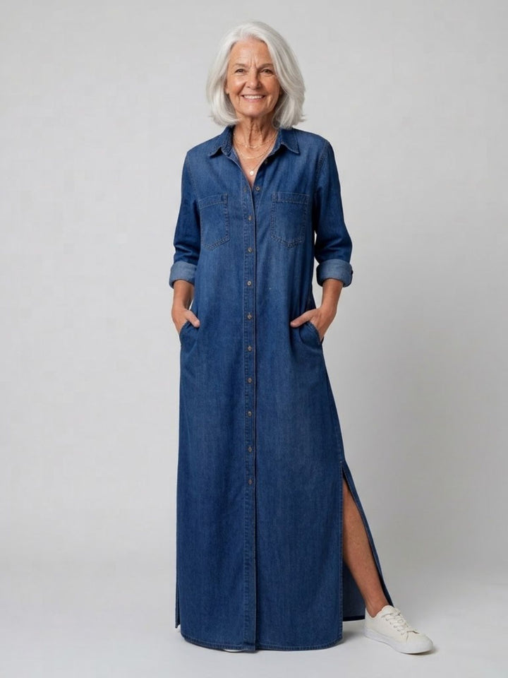 Denim Maxi Abito