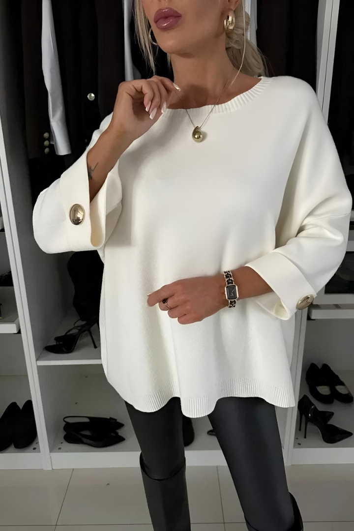 Coorah | Morbido Button Cuff Maglia Top
