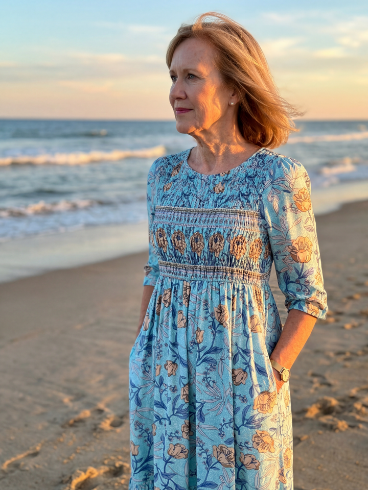 Halia | Meadow Gather Midi Abito