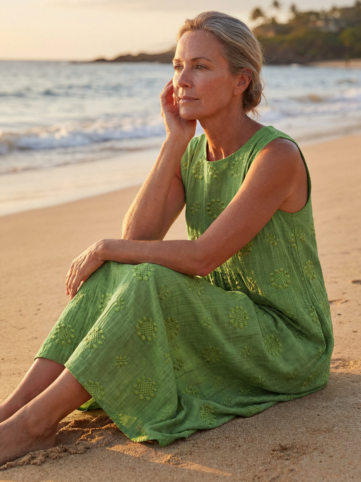 Kapua | Garden Texture Midi Abito