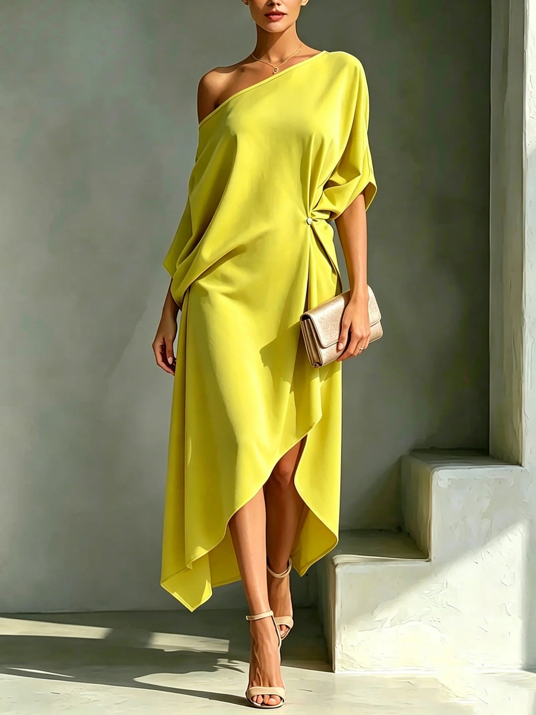 Clara | Abito Elegante Asimmetrico